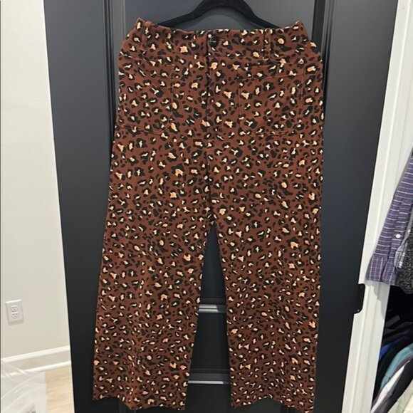 Maeve Colette Leopard Print Women's Pants 30 - Picture 1 of 3